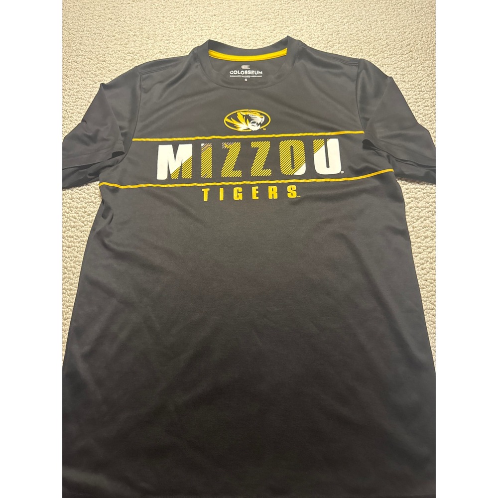 Colosseum Mizzou Tigers Missouri Shirt Black Mens Small NCAA SEC Athletic Tee